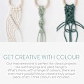 Pikkukuva 5 / 5: Colors Macramé -lanka, Macramé-köysi 3 mm x 100 m luonnollinen Macramé Co