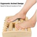 Miniatyrbild 4 av 5: Trämassagerulle för fötter, dubbel fotmassagerulle för fotmassage, massageverktyg