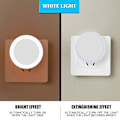 Miniatyrbilde 3 av 3: Auto-på/leddfunksjon, LED-lys med sensor, egnet for soverom, korridor (2 stk), (hvit)