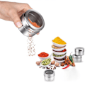 Miniatyrbild 4 av 5: Utomhus bärbar rese picknick grill camping utrustning kryddburk rostfritt stål krydda salt kök matlagningsredskap