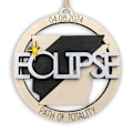 Miniatyrbild 1 av 5: Solförmörkelse 2024 Prydnad, Trä 2024 Eclipse Keepsake, Eclipse Souvenir - 12 Olika Stater Texas, New York