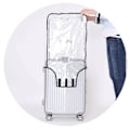 Miniatyrbild 4 av 5: Bagageskydd / skyddsfodral för resväska Transparent 24 tum