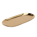 Miniatyrbild 4 av 5: 5x Metallförvaringsbricka Guld Oval Prickad Fruktfat Små Föremål Smyckendisplaybricka Spegel