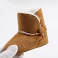 Miniatyrbillede 3 af 5: #13CM Foret Læder Baby Støvler Baby Sko Polstret Varme#