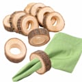 Miniatyrbilde 1 av 5: Trespanserver av tre - 10 stk rustikke spenner til dekorasjon og pynt til DIY bryllup, bursdagsfest, bankett og middag