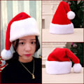 Miniatyrbild 4 av 5: Jultomtehatt från Company, Mjuk Plysch, Julhatt för Unisex Vuxna, Julfest, Julcosplay