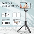 Miniatyrbillede 3 af 4: 2022 Ny R1 Multifunktion Med Fyldlys Desktop Bracket Live Broadcast Bracket Mobiltelefon Bluetooth Fjernbetjening Selfie Stick