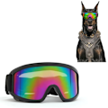 Miniatyrbilde 2 av 5: Hundesolbriller for store raser med justerbar stropp UV-beskyttelse, Hundebriller Kjæledyrbriller Vindbeskyttelse Støvbeskyttelse