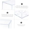 Miniatyrbillede 2 af 5: Boks Transparent Display Box Softball Supply Trophy Case Display Cases Cube Football Accessories  Protector Desktop Decor Baseball