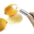 Miniatyrbillede 4 af 4: Rustfrit stål citronskræller rivejern skraber navle appelsin appelsinåbner