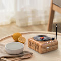 Miniatyrbillede 3 af 5: (Træfarve) Retro Bluetooth-højttaler, bærbar mini trådløs vintage perfekt til caféer, restauranter, vintagebutikker, soveværelse osv.