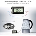 Miniatyrbild 4 av 5: Set med 3 LCD akvarietermometrar, digital termometer