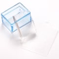 Miniatyrbilde 4 av 5: Klart silikon rektangulært neglekunstsett med spatel, rektangulær gelé stempel neglekunstmaskin blå