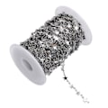Miniatyrbilde 2 av 4: Stjernelenker i rustfritt stål for smykkelaging DIY håndverk Argent