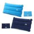 2-pack uppblåsbar campingkudde i PVC, lätt resekudde för camping och resor, 44 x 27 cm, blå
