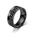 Miniatyrbilde 8 av 8: Populær Viking-bokstaver ring i rustfritt stål, titanring, nordisk stil