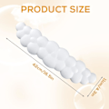 Miniatyrbild 2 av 5: Tangentbordskudde Moln, Mjuk Bekväm Söt Tangentbordskudde Halkfri Ergonomiskt Stöd Moln Skrivbords Handledsstöd & Memory Foam (Vit)
