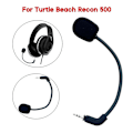 Miniatyrbillede 2 af 5: 2,5 mm stik - Mini mikrofon til Turtle Beach Recon 500 Gaming Headset Hovedtelefon Mikrofon 2,5 buet stik Stemme mikrofon - YNP