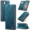 Kompatibelt iPhone 16e Plånboksfodral CASEME 013-serien PU Läder Telefonskal Ställ Blue
