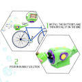 Miniatyrbild 3 av 4: Lättvikt Cykel Bubbelmaskin Ljusstark Automatisk Bubbelblåsare Portabel Utomhusleksak för Pojkar och Flickor Ny