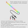 Pikkukuva 5 / 5: ARGB LED-nauha ARGB PC-kotelon LED-valopalkki 5V 3PINx2+4PIN Kotelo Neliö