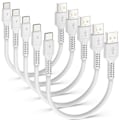 Pikkukuva 1 / 5: Lyhyt USB C -kaapeli [20 cm / 0,2 m, 5 kpl], Adilift USB Type C -pikalaturi 3a Usb-a - Usb-c -kaapeli Samsung Galaxy S10 S9 S8:lle, Huawei P20:lle