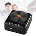 Miniatyrbillede 2 af 5: (sort) Bærbar trådløs Bluetooth-højttaler, mini lille metalhøjttaler Bluetooth 5.0/hjem udendørs, gaver til kvinder/piger