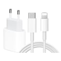 Pikkukuva 1 / 6: iPhone-laturi Nopea laturi - Adapteri + Kaapeli 20W USB-C 2m