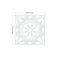 Miniatyrbilde 4 av 5: 48 stk store mandala-sjablonger for maling - sjablonger for håndverk gjenbrukbare for gulv, fliser og tre - rangoli-sjablonger