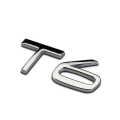 Miniatyrbilde 4 av 5: 3D metallisk sølvlogo Awd T5 T6 emblem bil bagasjeromsdekal for Volvo Awd T5 T6 klistremerketilbehør