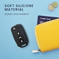 Miniatyrbillede 4 af 5: Sort Blå Bilnøgle Cover Kompatibelt med VW Skoda Seat 3-Knaps C F