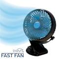 Pikkukuva 4 / 4: Fast Fan, johdoton kannettava tuuletin, USB-ladattava, 360 asteen kierto, premium-minituuletin, kotiin, toimistoon, työpöydälle, hiljainen ja nopeudensäätimellä