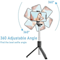 Miniatyrbillede 2 af 4: 2022 Ny R1 Multifunktion Med Fyldlys Desktop Bracket Live Broadcast Bracket Mobiltelefon Bluetooth Fjernbetjening Selfie Stick