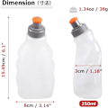 Pikkukuva 2 / 5: BPA-vapaat juomapullot, tiiviit juoksuvyöhön ja juoksuliiveihin, 170 250 280 ml, triathloniin, maratoniin, vaellukseen ja pyöräilyyn, 170 ml