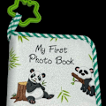 Miniatyrbild 2 av 5: Baby Fotoalbum Baby Minnesbok, Mjukt Tyg Fotoalbum Första Året Minnesalbum Duschgåva för Nyfödda Småbarn & Barn