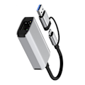 Miniatyrbilde 2 av 4: USB 3.0 & Type-C Dobbel Gigabit Ethernet Adapter Hub