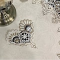 Miniatyrbild 4 av 5: Modern heminredning universell ovalt överdrag bordsduk broderad spets bröllop