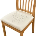 Miniatyrbild 1 av 5: st matstolsöverdrag för vattentätt säte PU läder stolsöverdrag för stolar, beige beige Beige