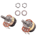 Miniatyrbillede 2 af 5: 2 stk. 500K Ohm Single Linear Taper Potentiometre med tænd/sluk-kontakt