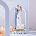 Miniatyrbillede 4 af 5: Bryllupskage Topper Bryllupsdekorationer Brud og Brudgom Figurer Sjov Bryllupspar Statuette