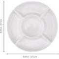 Miniatyrbilde 2 av 5: Plastskål Mat Frukt Godteri Skål Forrett Serveringsfat Med 5 Rom