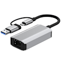 Miniatyrbilde 3 av 4: USB 3.0 & Type-C Dobbel Gigabit Ethernet Adapter Hub
