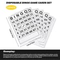 Bingobrickor 0-75 Pappersspelbrickor för familjefester och sammankomster för vuxna och barn 60-pack