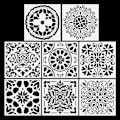 Miniatyrbilde 1 av 5: Mandala-sjablonger for maling 15CM Mandala-sjablong Store sjablonger for håndverk Gjenbrukbare tegnemaler for trevegg