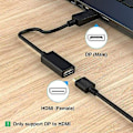 Pikkukuva 5 / 5: DisplayPort DP - HDMI-naarasadapteri, kaapelimuunnin PC-tietokoneen näytölle