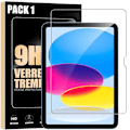 Miniatyrbillede 1 af 6: Hærdet glas til iPad 11\" (A16) / iPad 10.9\" 10. generation - Stødsikker beskyttelse 9H Transparent