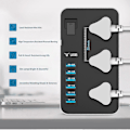 Miniatyrbillede 5 af 5: Power Strip Smart Usb Socket Adapter Overspændingsbeskyttelse 3 Vejs Ac Universal Stikdåser Elektrisk Stik Eu/us Uk/au 2m Forlængerledning