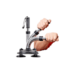 Miniatyrbillede 2 af 5: Forankret Power Twister Wrestling Modstandsfjeder Bar Træningsredskab til Biceps, Underarme, Skuldre, Bryst Sug til Glatte Overflader - 45-50LB