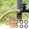 Miniatyrbillede 2 af 3: 2 stk. 3/4 tommer Heavy Duty messing haveslange adapter til hanhane dobbelt hun