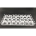 Miniatyrbilde 2 av 5: Godteriproduksjonsform, diamantklar polykarbonat sjokoladeform gelégodteriproduksjonsform 21-delt brett (firkant godteriform)